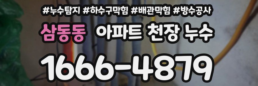 삼동동 아파트 천장 누수