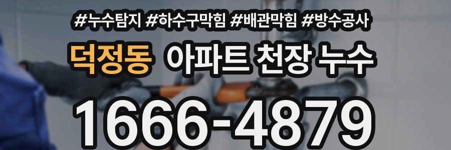 덕정동 아파트 천장 누수
