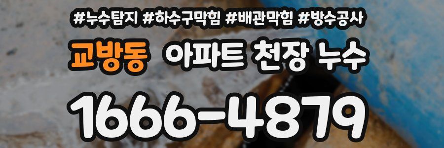 교방동 아파트 천장 누수