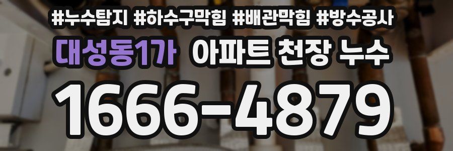 대성동1가 아파트 천장 누수
