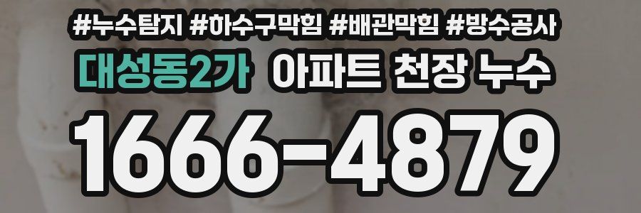 대성동2가 아파트 천장 누수