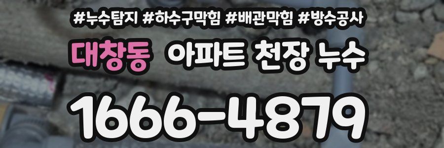대창동 아파트 천장 누수
