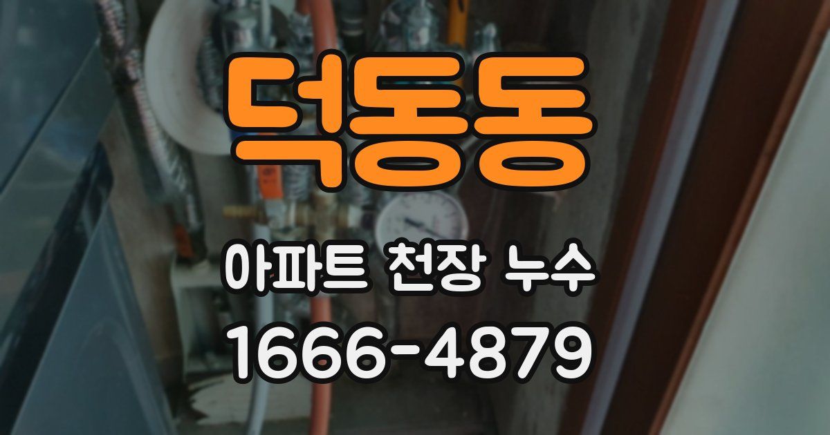 덕동동 아파트 천장 누수