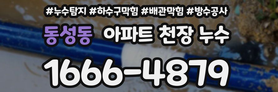 동성동 아파트 천장 누수