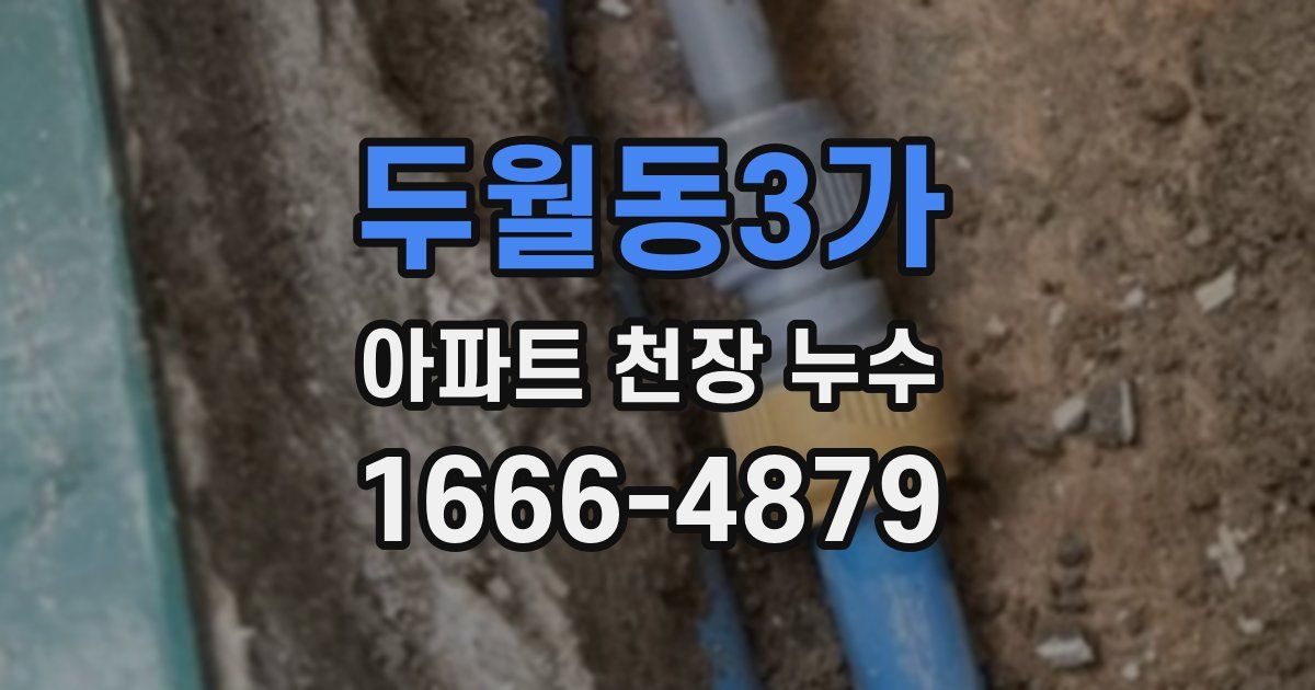 두월동3가 아파트 천장 누수