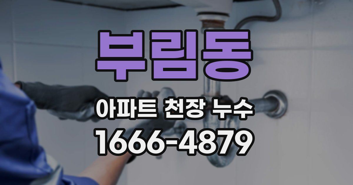 부림동 아파트 천장 누수