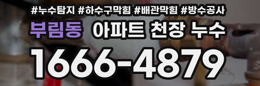 부림동 아파트 천장 누수