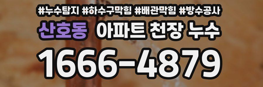 산호동 아파트 천장 누수