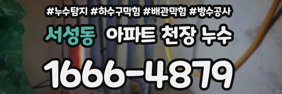 서성동 아파트 천장 누수