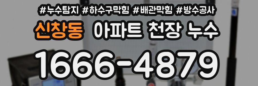 신창동 아파트 천장 누수