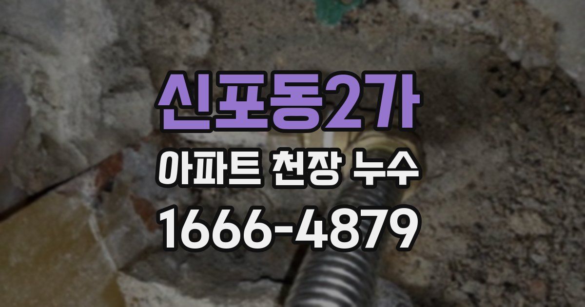 신포동2가 아파트 천장 누수