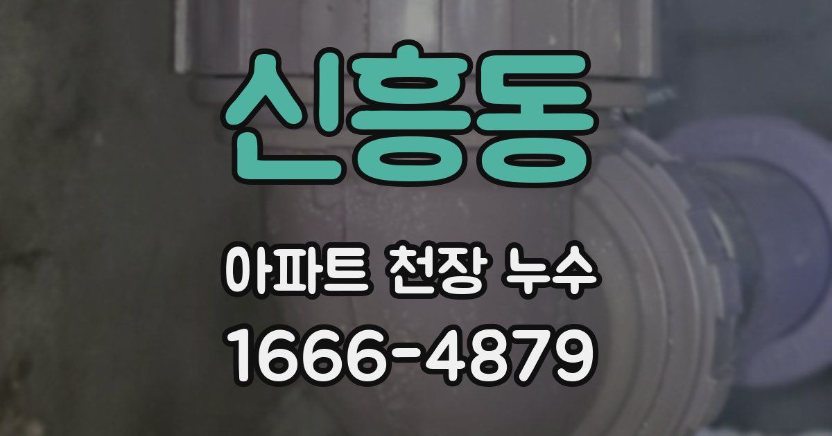 신흥동 아파트 천장 누수