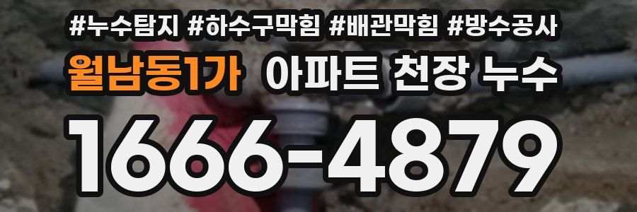 월남동1가 아파트 천장 누수