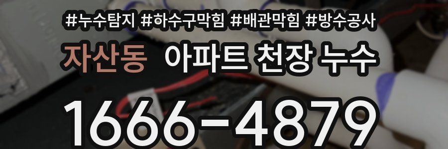 자산동 아파트 천장 누수