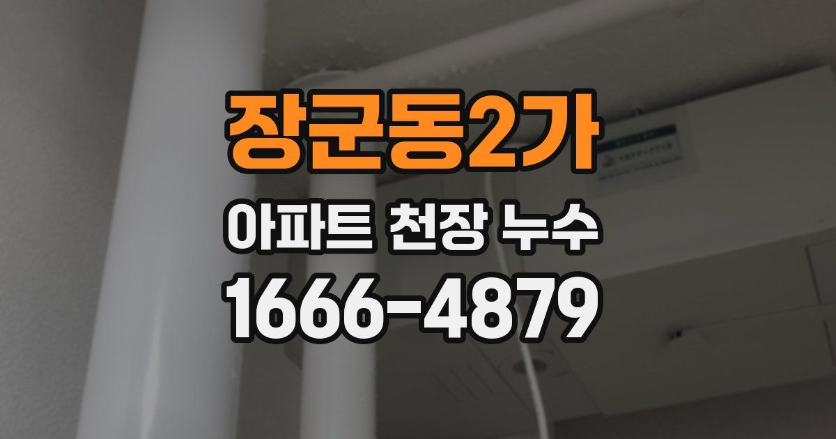 장군동2가 아파트 천장 누수
