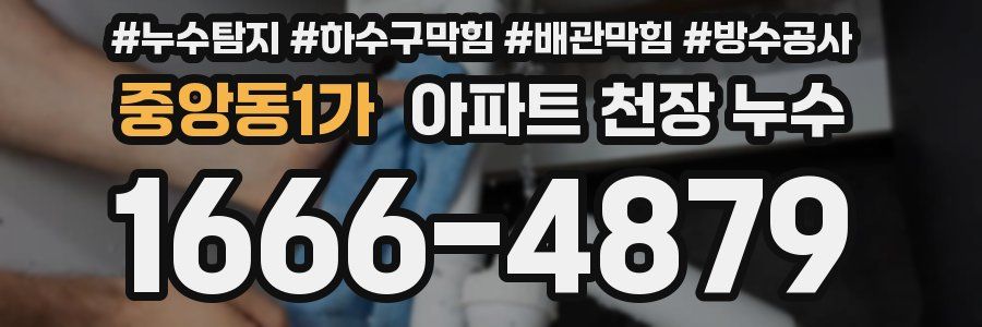 중앙동1가 아파트 천장 누수