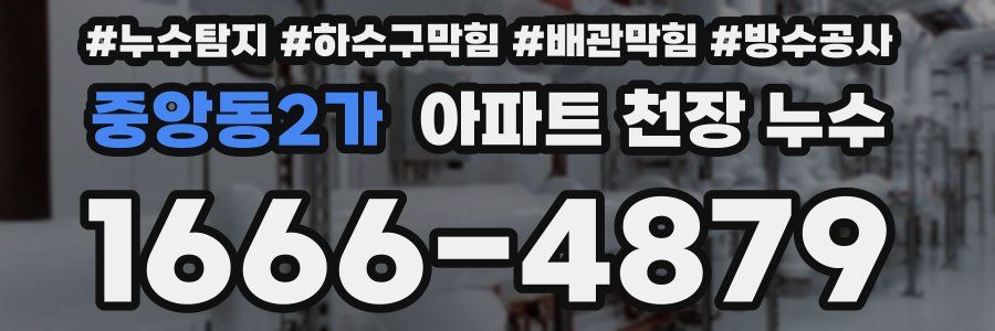중앙동2가 아파트 천장 누수