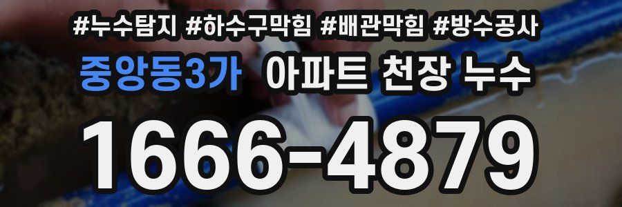 중앙동3가 아파트 천장 누수