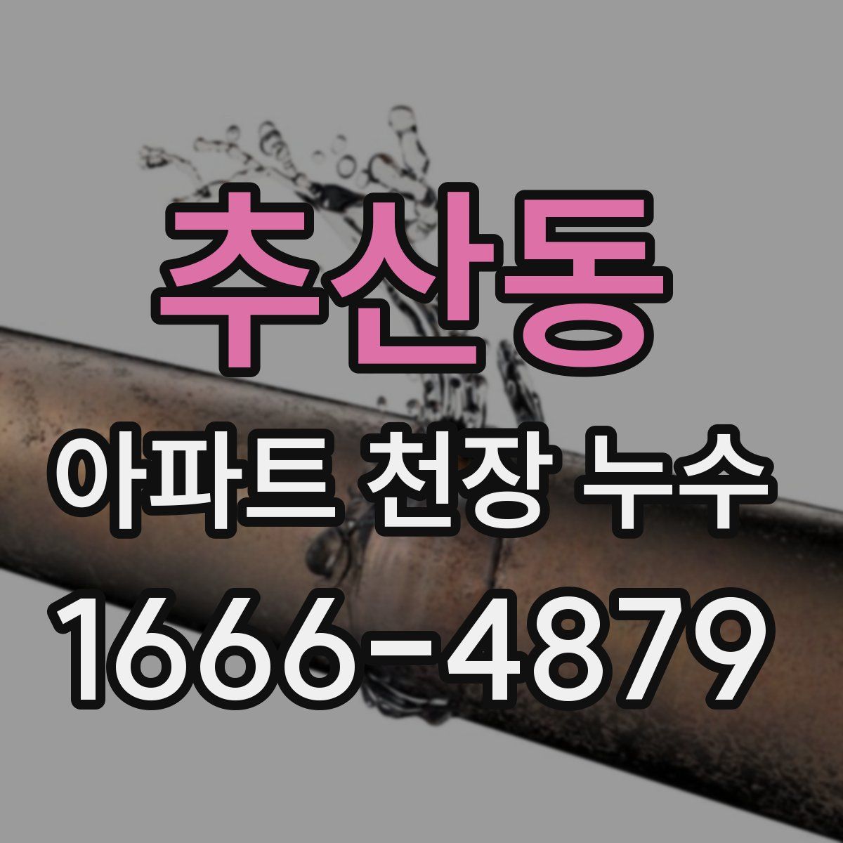 추산동 아파트 천장 누수