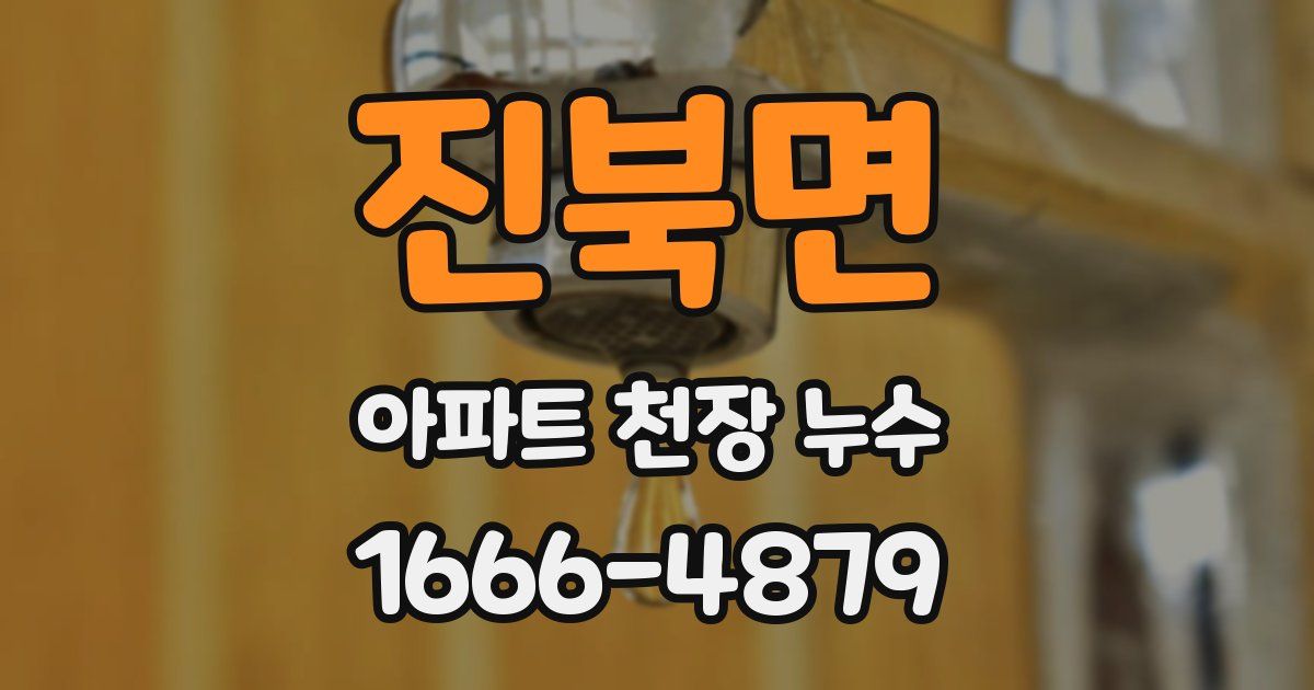 진북면 아파트 천장 누수