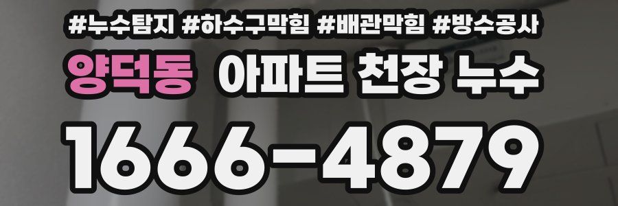 양덕동 아파트 천장 누수