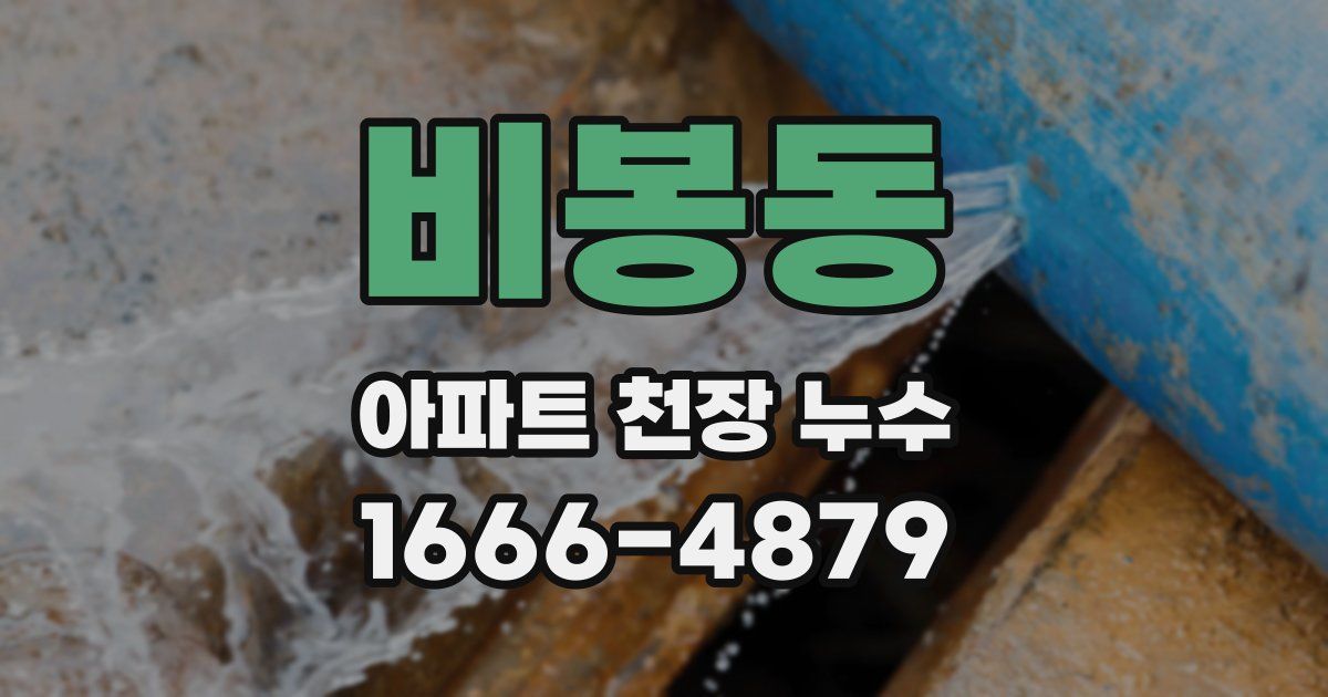 비봉동 아파트 천장 누수