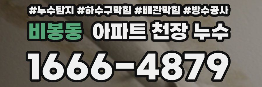 비봉동 아파트 천장 누수