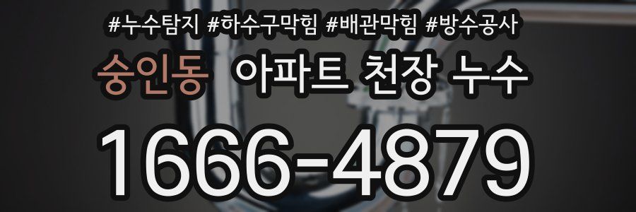 숭인동 아파트 천장 누수