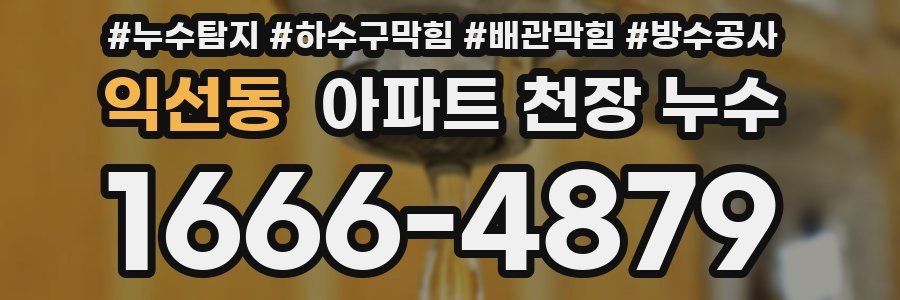 익선동 아파트 천장 누수