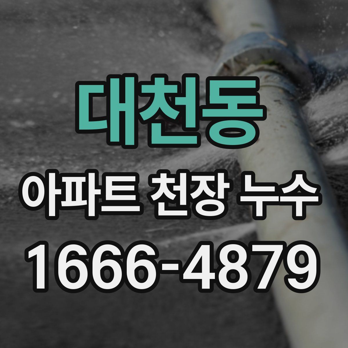 대천동 아파트 천장 누수