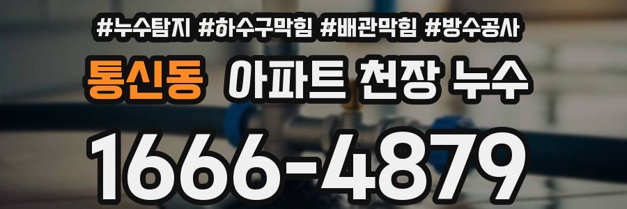 통신동 아파트 천장 누수