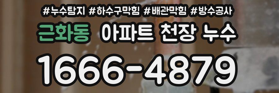 근화동 아파트 천장 누수