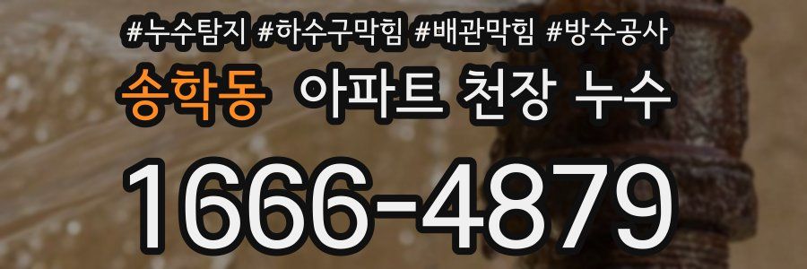 송학동 아파트 천장 누수