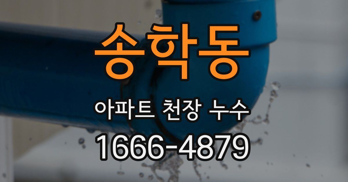 송학동 아파트 천장 누수