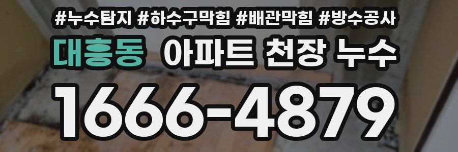 대흥동 아파트 천장 누수