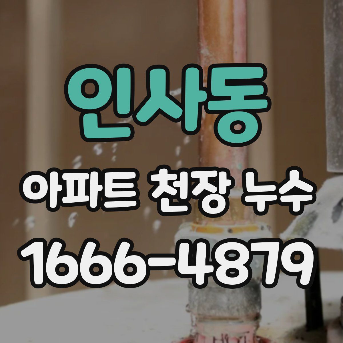 인사동 아파트 천장 누수