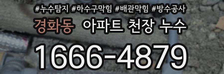 경화동 아파트 천장 누수