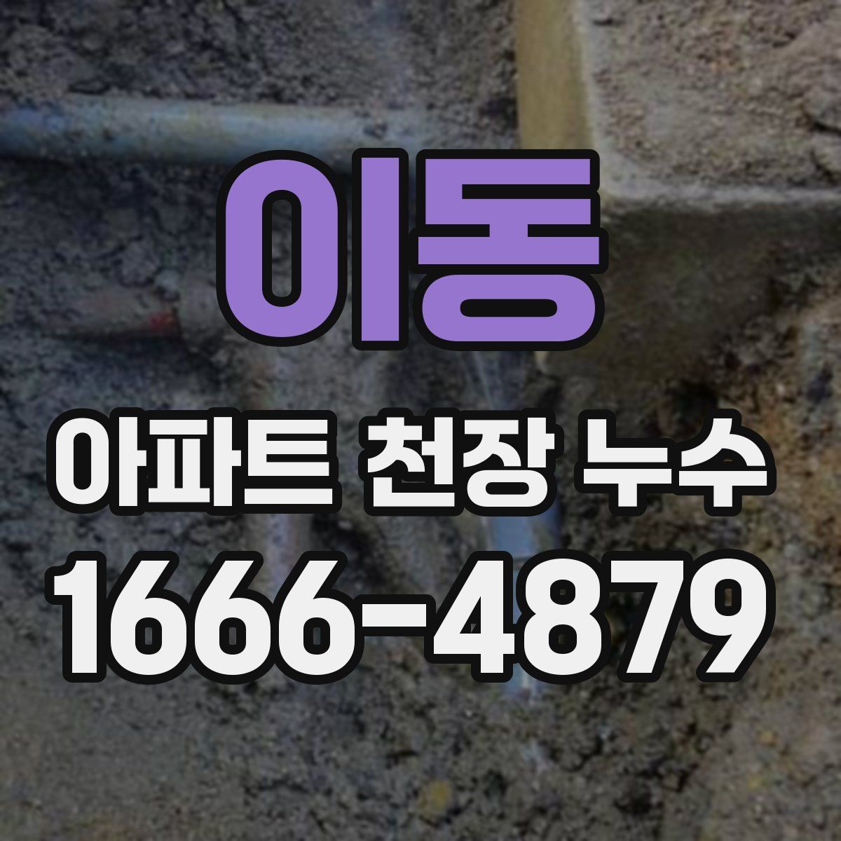 이동 아파트 천장 누수