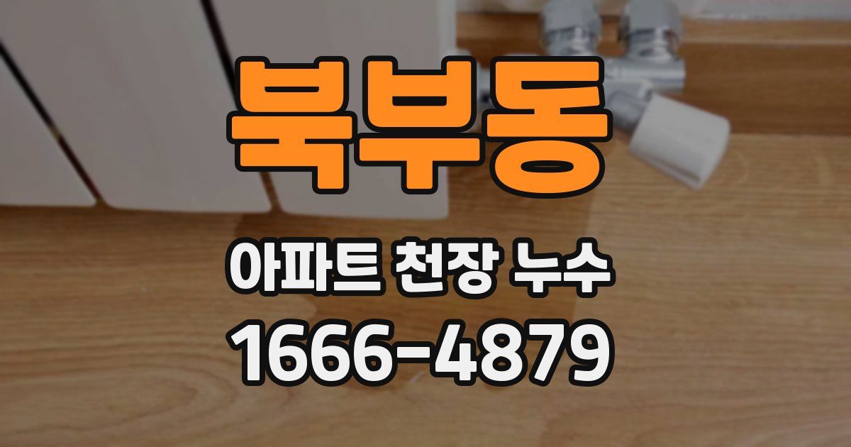 북부동 아파트 천장 누수