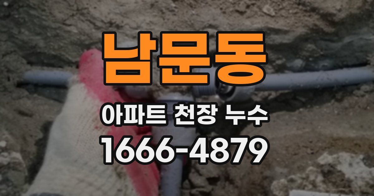남문동 아파트 천장 누수