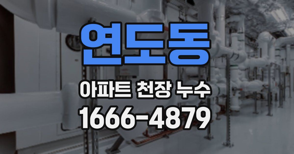 연도동 아파트 천장 누수