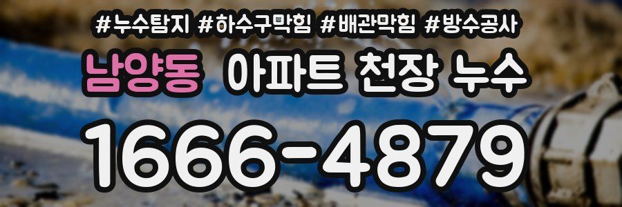 남양동 아파트 천장 누수