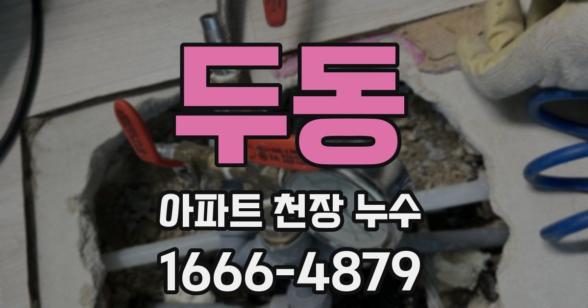 두동 아파트 천장 누수