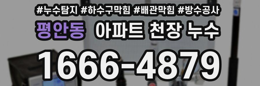 평안동 아파트 천장 누수