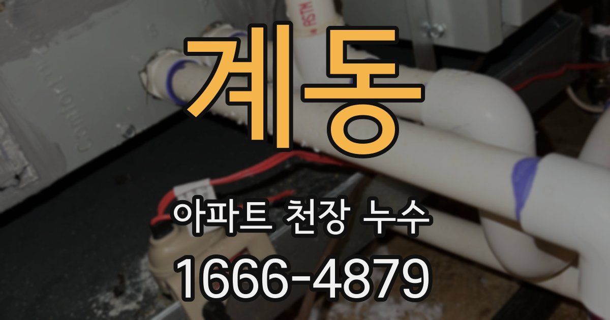 계동 아파트 천장 누수