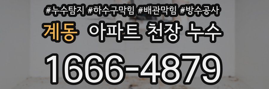 계동 아파트 천장 누수