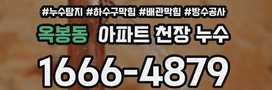 옥봉동 아파트 천장 누수