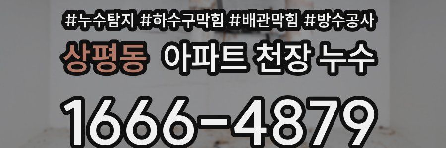 상평동 아파트 천장 누수