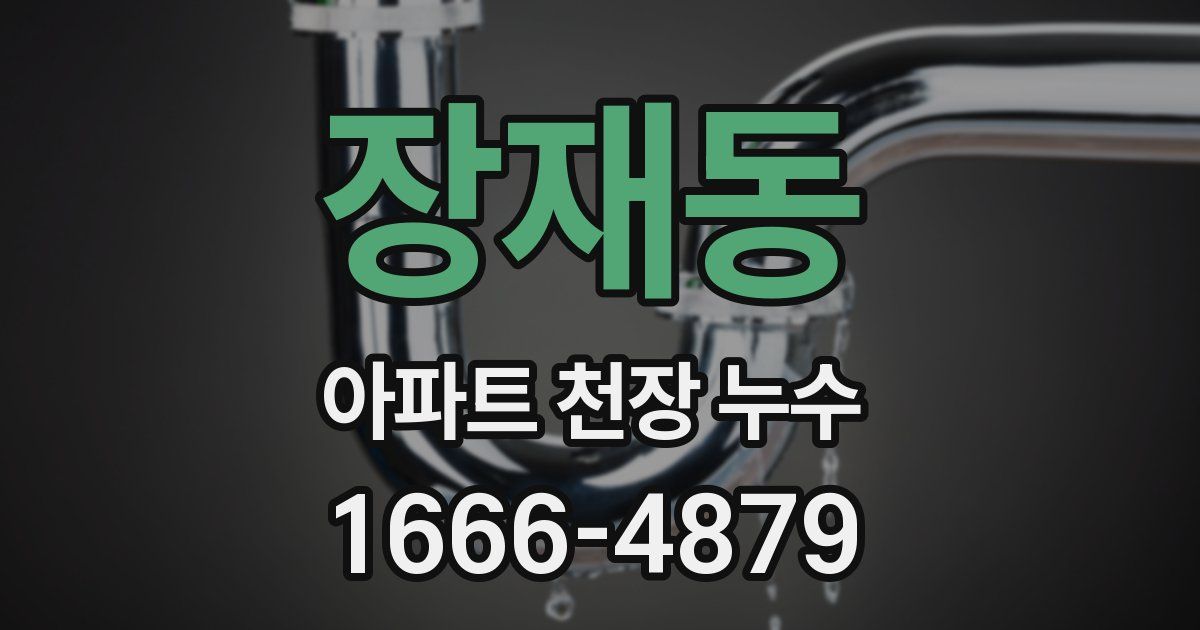 장재동 아파트 천장 누수