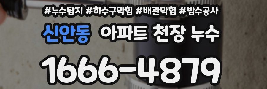 신안동 아파트 천장 누수